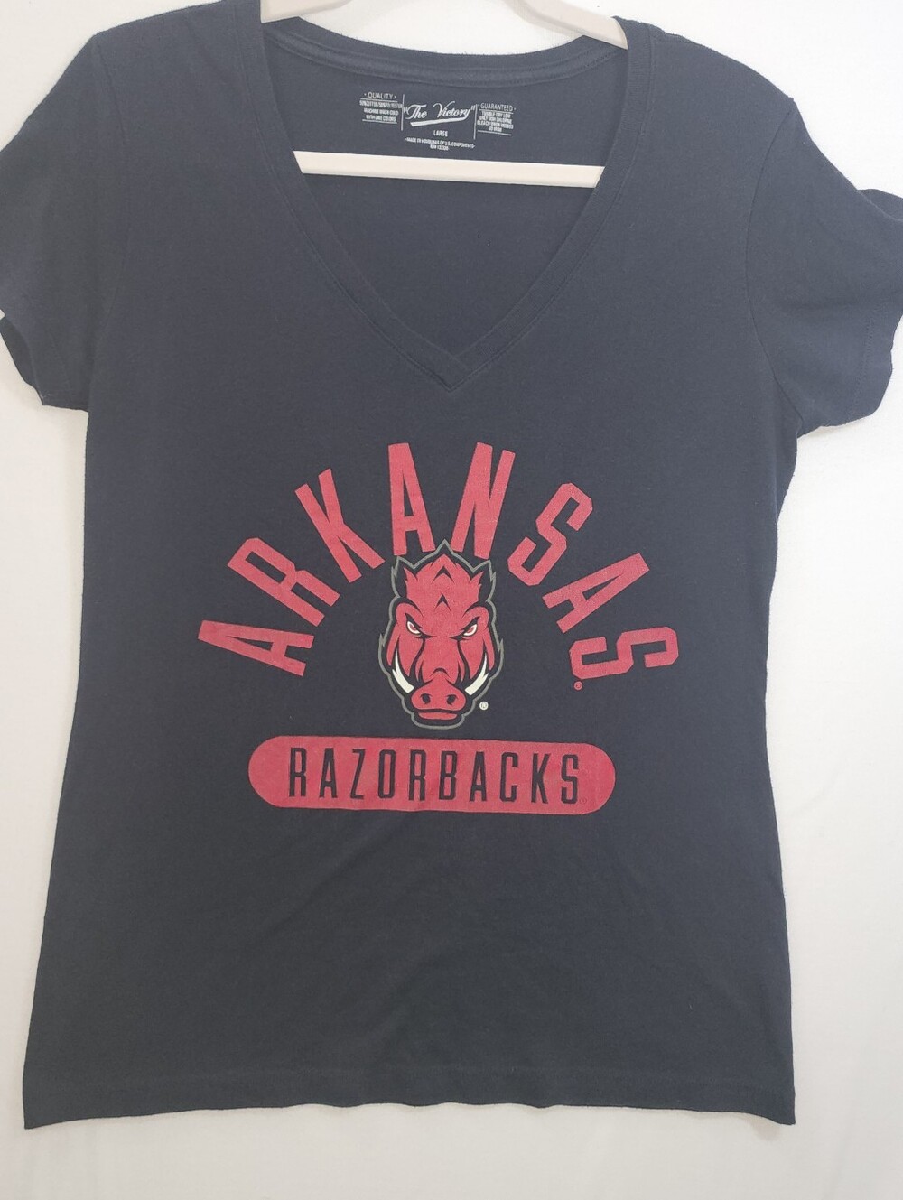 The Victory Arkansas Razorbacks V-Neck Graphic T-Shirt